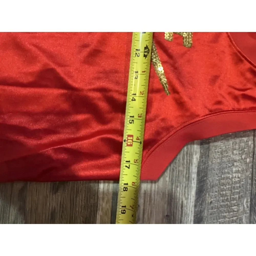 Nike Glam Dunk Jersey Womens Small Red‎ Icon Clash Tank Top Singlet Shirt S